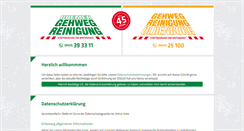 Desktop Screenshot of gehwegreinigung.de