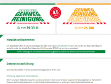 Tablet Screenshot of gehwegreinigung.de